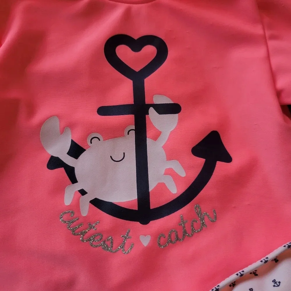 Carter's rashguard 2 piece swimsuit size 3-6 months